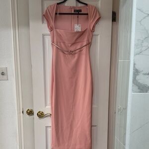Zara Blush Pink Midi Dress
